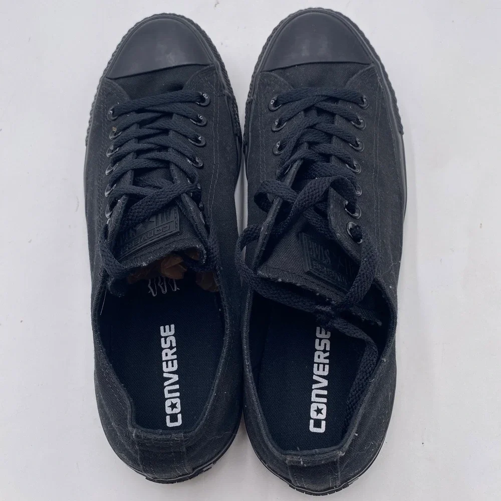 Converse Chuck Taylor All Star Low Top Sneaker Mens 9 Black M5039 Triple Black - Picture 9 of 14